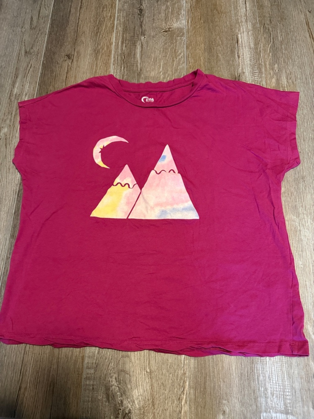 ZYIA Active Pink Logo Tee